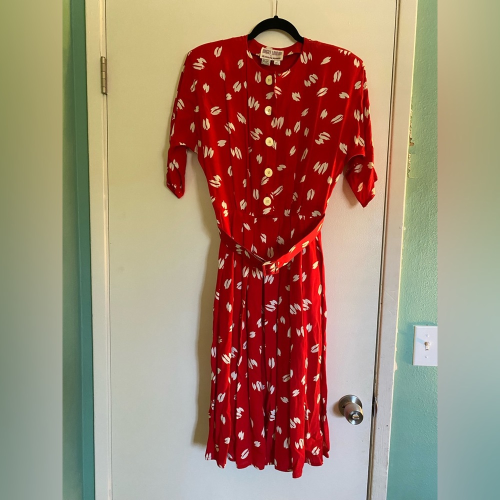 1980’s red dress
